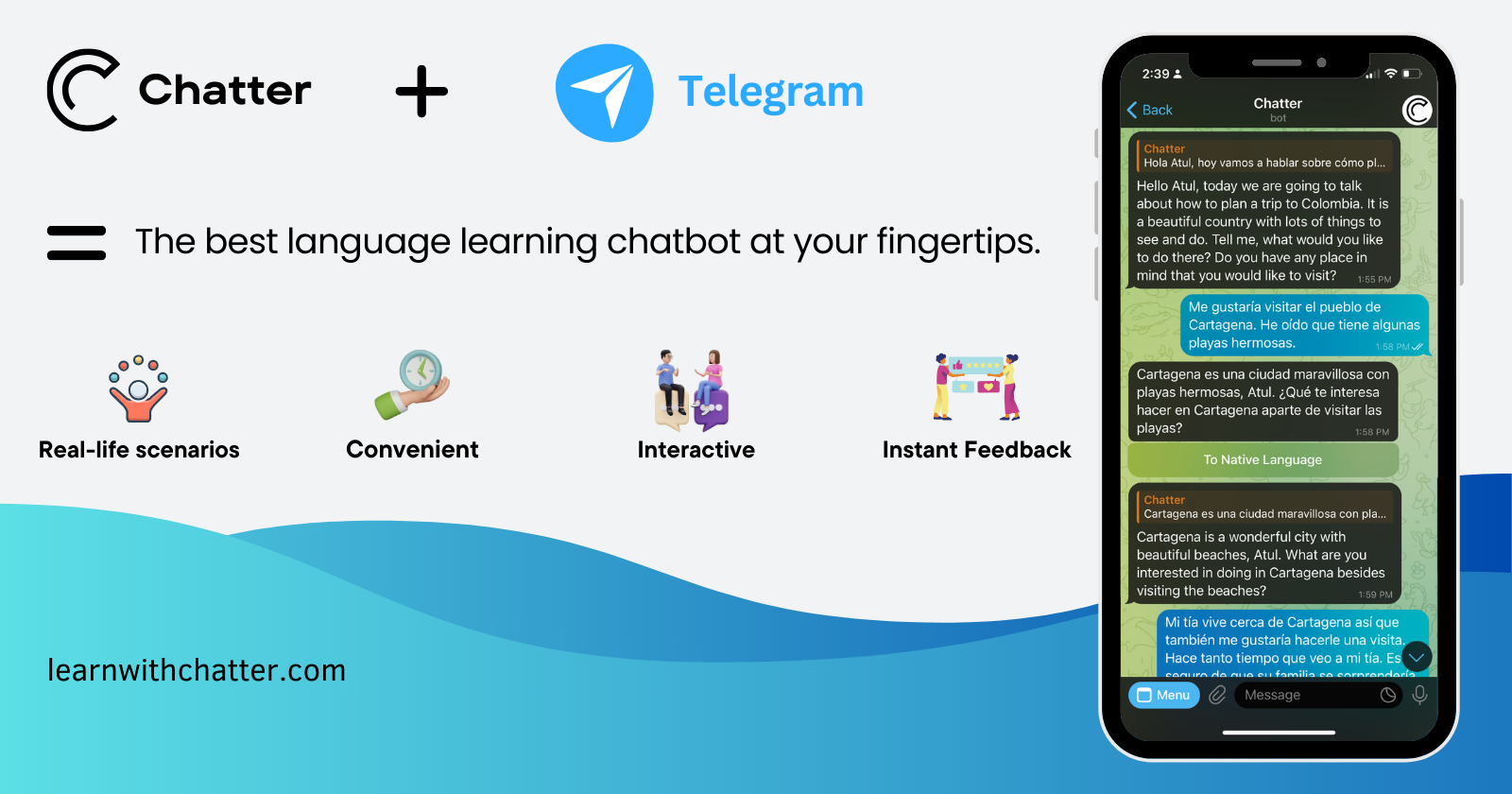 Language Learning with telegram